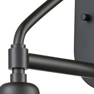 Atlas Vinton Outdoor Sconce 15” High - Vintage Barn-Style 1-Light Fixture in Oil Rubbed Bronze Finish OL11236-BZ