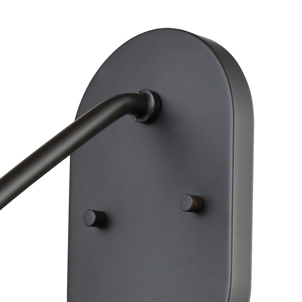 Atlas Vinton Outdoor Sconce 15” High - Vintage Barn-Style 1-Light Fixture in Oil Rubbed Bronze Finish OL11236-BZ