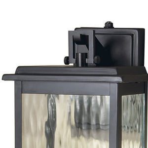 Atlas Weymouth Outdoor Integrated LED Sconce – Classic Lantern Style with Automatic Dusk-to-Dawn Sensor Gun Metal 13.75'' OL11238-BK