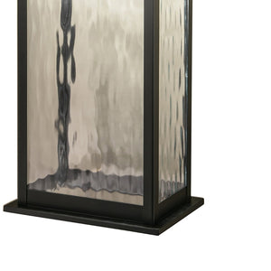 Atlas Weymouth Outdoor Integrated LED Sconce – Classic Lantern Style with Automatic Dusk-to-Dawn Sensor Gun Metal 17.75'' OL11239-BK