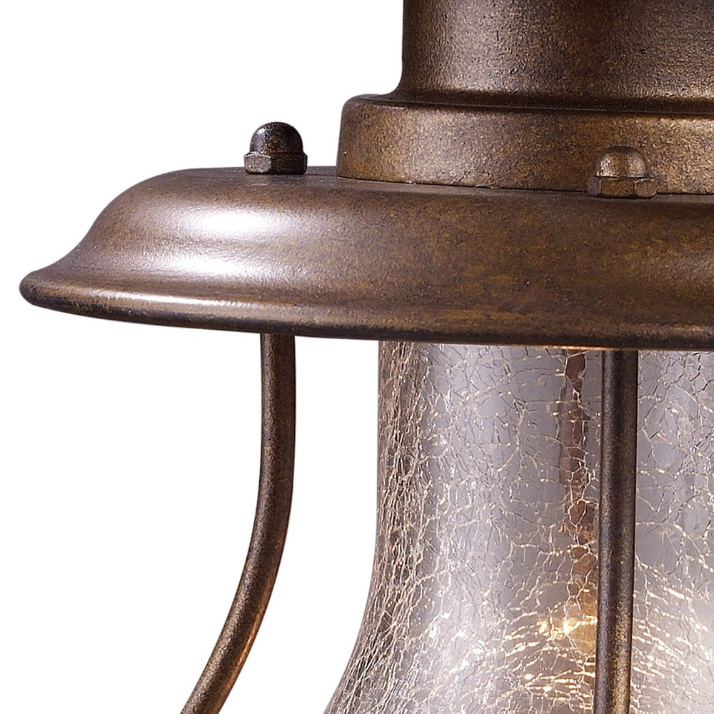 Atlas Wikshire 15'' High 1-Light Outdoor Wall Sconce - Vintage Charm with Coffee Bronze Finish & Glass Diffuser OL11241-BZ