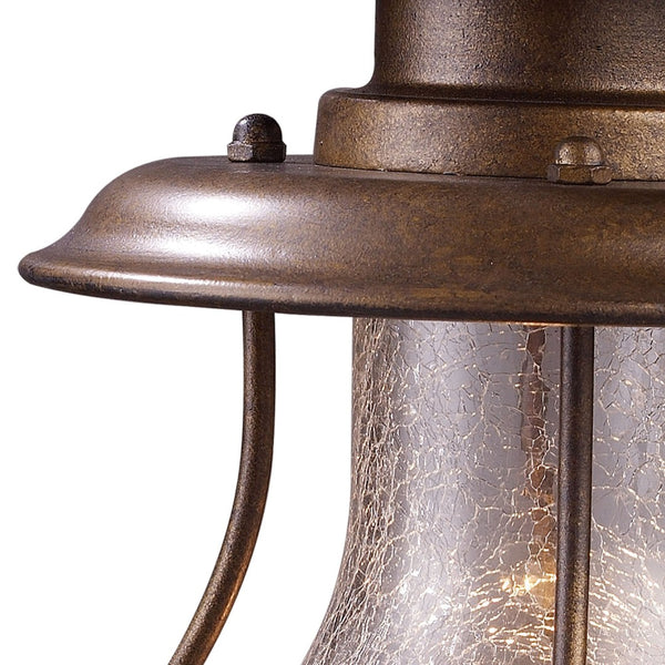 Atlas Wikshire 15'' High 1-Light Outdoor Wall Sconce - Vintage Charm with Coffee Bronze Finish & Glass Diffuser OL11241-BZ