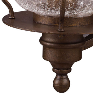 Atlas Wikshire 15'' High 1-Light Outdoor Wall Sconce - Vintage Charm with Coffee Bronze Finish & Glass Diffuser OL11241-BZ