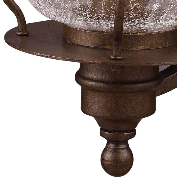 Atlas Wikshire 15'' High 1-Light Outdoor Wall Sconce - Vintage Charm with Coffee Bronze Finish & Glass Diffuser OL11241-BZ