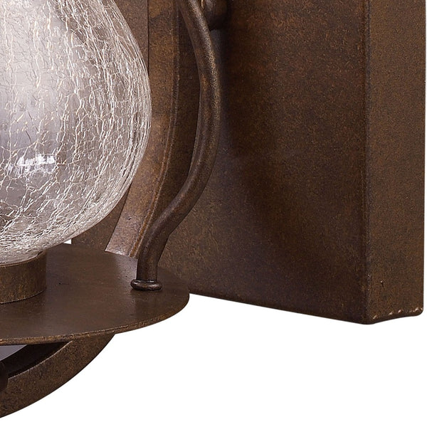 Atlas Wikshire 15'' High 1-Light Outdoor Wall Sconce - Vintage Charm with Coffee Bronze Finish & Glass Diffuser OL11241-BZ
