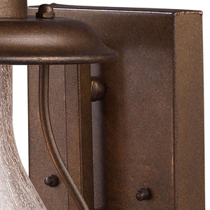 Atlas Wikshire 15'' High 1-Light Outdoor Wall Sconce - Vintage Charm with Coffee Bronze Finish & Glass Diffuser OL11241-BZ