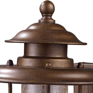Atlas Wikshire 15'' High 1-Light Outdoor Wall Sconce - Vintage Charm with Coffee Bronze Finish & Glass Diffuser OL11241-BZ
