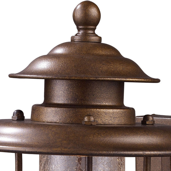 Atlas Wikshire 15'' High 1-Light Outdoor Wall Sconce - Vintage Charm with Coffee Bronze Finish & Glass Diffuser OL11241-BZ
