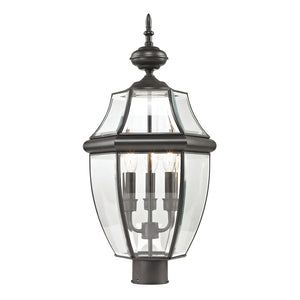Atlas Ashford 23'' High 3-Light Outdoor Post Light - Elegant Traditional Design for Patios & Walkways Oil Rubbed Bronze OL11244-BZ