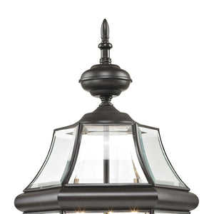 Atlas Ashford 23'' High 3-Light Outdoor Post Light - Elegant Traditional Design for Patios & Walkways Oil Rubbed Bronze OL11244-BZ