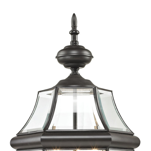 Atlas Ashford 23'' High 3-Light Outdoor Post Light - Elegant Traditional Design for Patios & Walkways Oil Rubbed Bronze OL11244-BZ