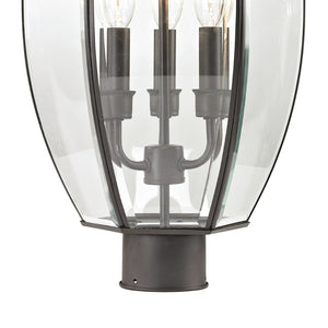 Atlas Ashford 23'' High 3-Light Outdoor Post Light - Elegant Traditional Design for Patios & Walkways Oil Rubbed Bronze OL11244-BZ