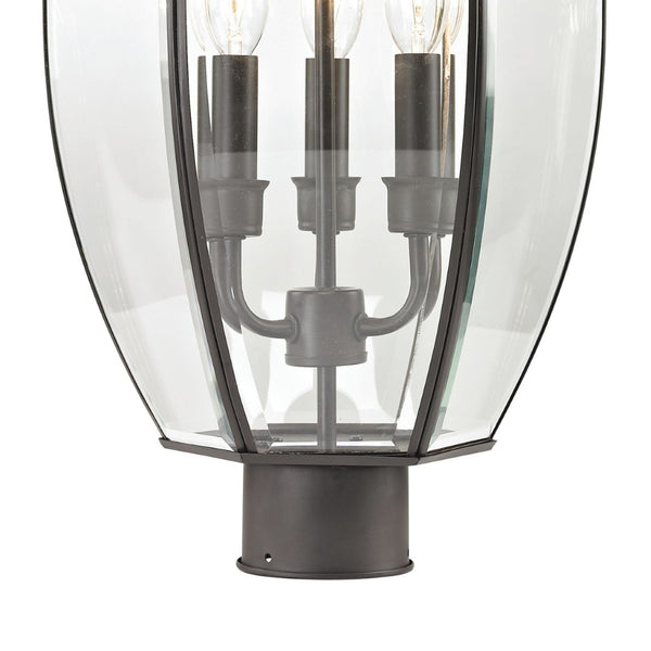 Atlas Ashford 23'' High 3-Light Outdoor Post Light - Elegant Traditional Design for Patios & Walkways Oil Rubbed Bronze OL11244-BZ