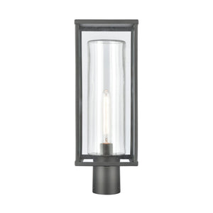 Atlas Augusta 19.75'' High 1-Light Outdoor Post Light - Sleek Modern Lantern for Pathways & Patios OL11245-BK