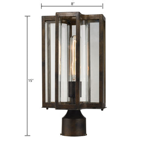 Atlas Bianca 15" High Outdoor Post Light - Elegant Hazelnut Bronze Fixture for Pathways & Gardens OL11247-BZ
