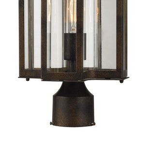 Atlas Bianca 15" High Outdoor Post Light - Elegant Hazelnut Bronze Fixture for Pathways & Gardens OL11247-BZ