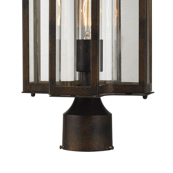 Atlas Bianca 15" High Outdoor Post Light - Elegant Hazelnut Bronze Fixture for Pathways & Gardens OL11247-BZ
