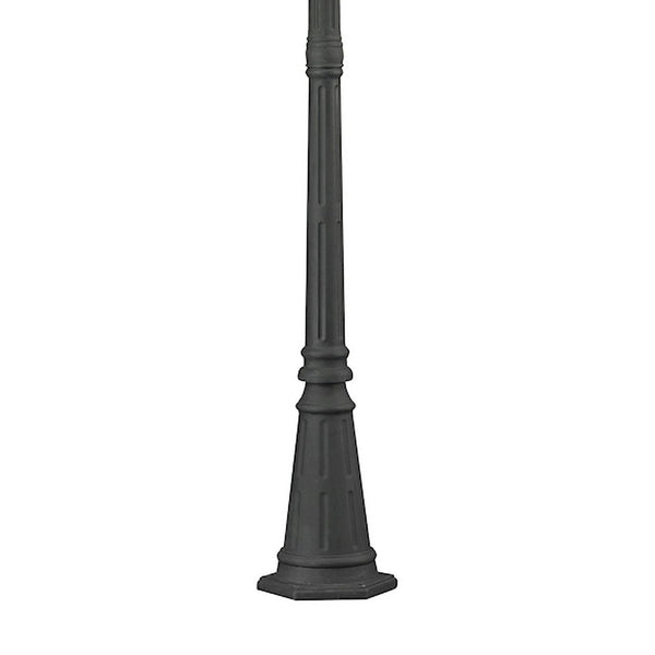 Atlas Central Square 91'' High 3-Light Outdoor Post Light - Elegant Matte Black Fixture for Pathways & Gardens OL11250-BK
