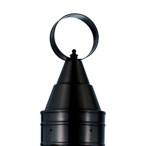 Atlas Classic Onion 1-Light Outdoor Post Light - Timeless Coastal Design with Vintage Charm and Durability Black OL11251-BK