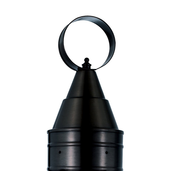 Atlas Classic Onion 1-Light Outdoor Post Light - Timeless Coastal Design with Vintage Charm and Durability Black OL11251-BK