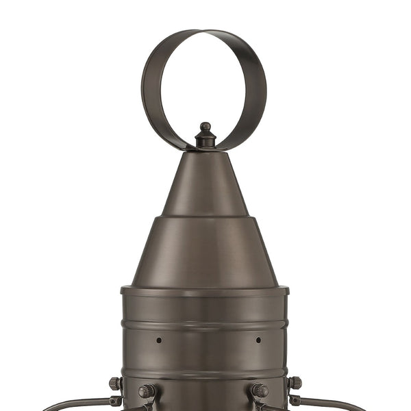Atlas Classic Onion 1-Light Outdoor Post Light - Timeless Coastal Design with Vintage Charm and Durability Bronze 11.5'' OL11251-BZ