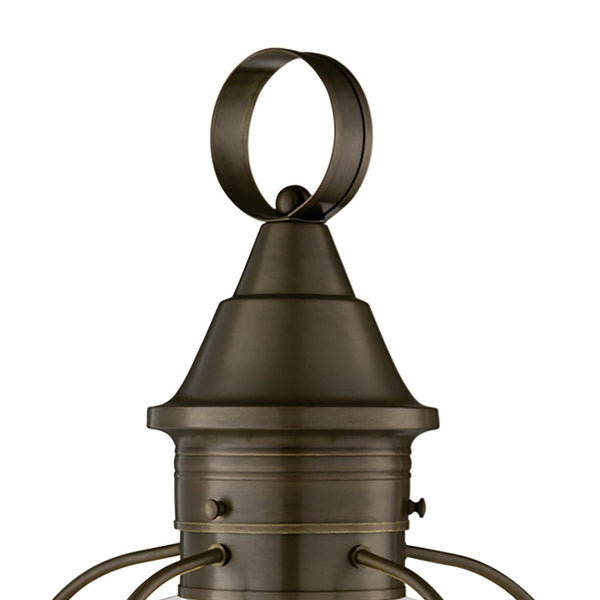 Atlas Classic Onion 1-Light Outdoor Post Light - Timeless Coastal Design with Vintage Charm and Durability Sienna OL11252-BN