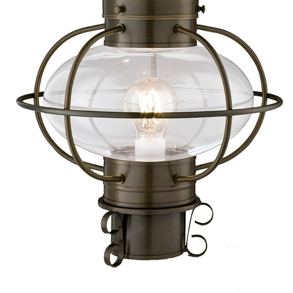 Atlas Classic Onion 1-Light Outdoor Post Light - Timeless Coastal Design with Vintage Charm and Durability Sienna OL11252-BN