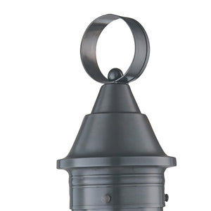 Atlas Classic Onion 1-Light Outdoor Post Light - Timeless Coastal Design with Vintage Charm and Durability Gun Metal 11.38'' OL11252-GY