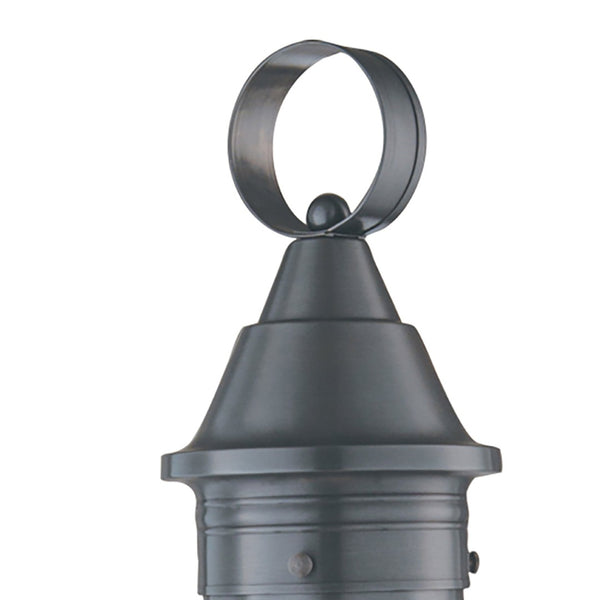 Atlas Classic Onion 1-Light Outdoor Post Light - Timeless Coastal Design with Vintage Charm and Durability Gun Metal 11.38'' OL11252-GY