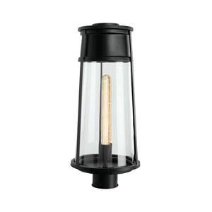 Atlas Cone 19.75'' High 1-Light Outdoor Post Light - Timeless Lantern Design for Pathways and Gardens Matte Black OL11253-BK