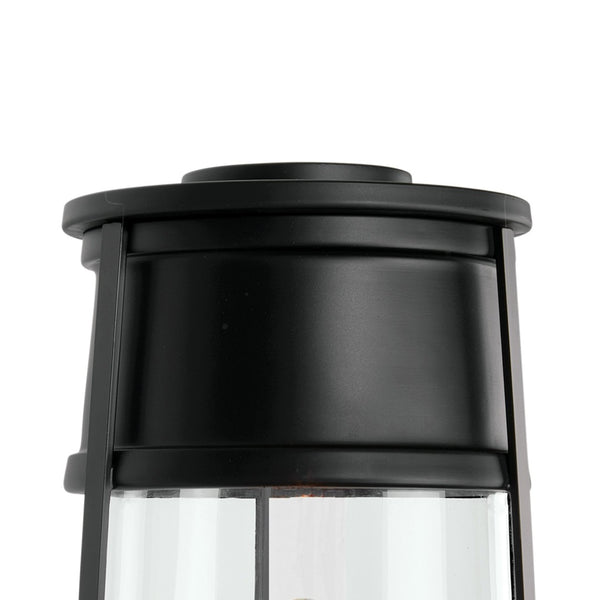 Atlas Cone 19.75'' High 1-Light Outdoor Post Light - Timeless Lantern Design for Pathways and Gardens Matte Black OL11253-BK