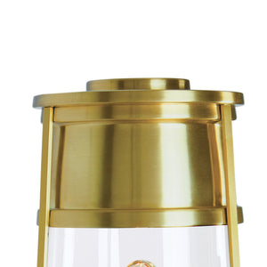 Atlas Cone 19.75'' High 1-Light Outdoor Post Light - Timeless Lantern Design for Pathways and Gardens Satin Brass OL11253-BS