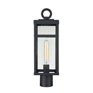Atlas Dalton 20'' High Outdoor Post Light - Sleek Textured Black Fixture for Pathways & Entryways OL11256-BK
