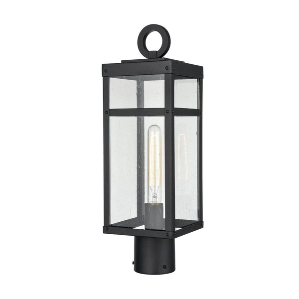 Atlas Dalton 20'' High Outdoor Post Light - Sleek Textured Black Fixture for Pathways & Entryways OL11256-BK
