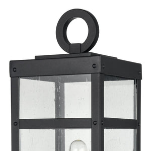 Atlas Dalton 20'' High Outdoor Post Light - Sleek Textured Black Fixture for Pathways & Entryways OL11256-BK