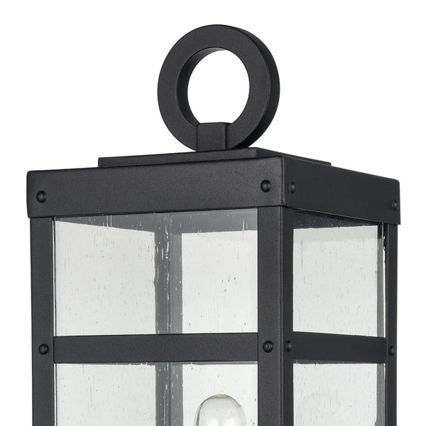 Atlas Dalton 20'' High Outdoor Post Light - Sleek Textured Black Fixture for Pathways & Entryways OL11256-BK