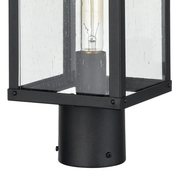 Atlas Dalton 20'' High Outdoor Post Light - Sleek Textured Black Fixture for Pathways & Entryways OL11256-BK