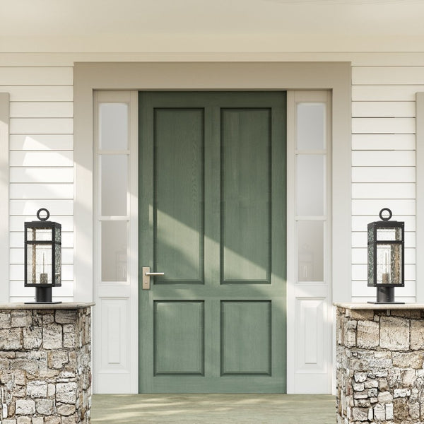 Atlas Dalton 20'' High Outdoor Post Light - Sleek Textured Black Fixture for Pathways & Entryways OL11256-BK