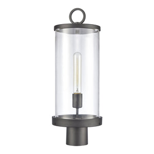 Atlas Hopkins 20.75" Modern 1-Light Outdoor Post Light – Charcoal Black with Durable All-Weather Design OL11264-BK