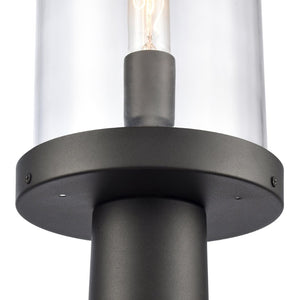 Atlas Hopkins 20.75" Modern 1-Light Outdoor Post Light – Charcoal Black with Durable All-Weather Design OL11264-BK