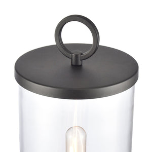 Atlas Hopkins 20.75" Modern 1-Light Outdoor Post Light – Charcoal Black with Durable All-Weather Design OL11264-BK