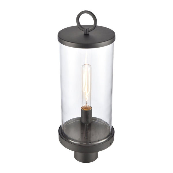 Atlas Hopkins 20.75" Modern 1-Light Outdoor Post Light – Charcoal Black with Durable All-Weather Design OL11264-BK