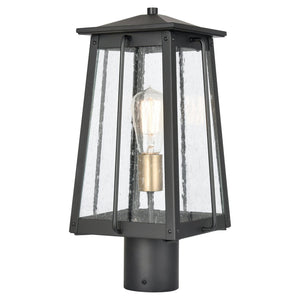 Atlas Kirkdale 17'' High 2-Light Outdoor Post Light - Elegant Lantern Design for Stylish Illumination Matte Black OL11265-BK