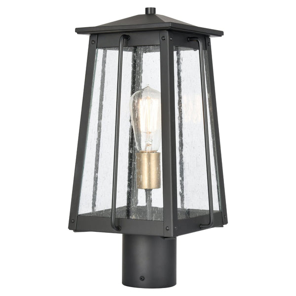Atlas Kirkdale 17'' High 2-Light Outdoor Post Light - Elegant Lantern Design for Stylish Illumination Matte Black OL11265-BK