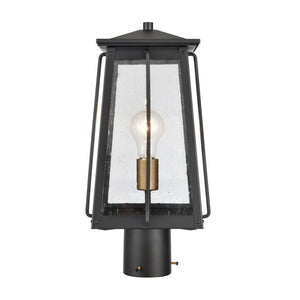 Atlas Kirkdale 17'' High 2-Light Outdoor Post Light - Elegant Lantern Design for Stylish Illumination Matte Black OL11265-BK