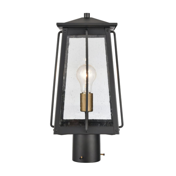 Atlas Kirkdale 17'' High 2-Light Outdoor Post Light - Elegant Lantern Design for Stylish Illumination Matte Black OL11265-BK