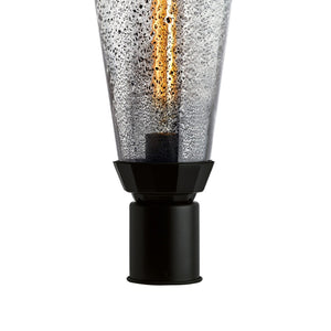 Atlas Lyrids 20'' Outdoor Post Light - Celestial Charm with Speckled Inclusion Glass & Matte Black Finish OL11268-BK