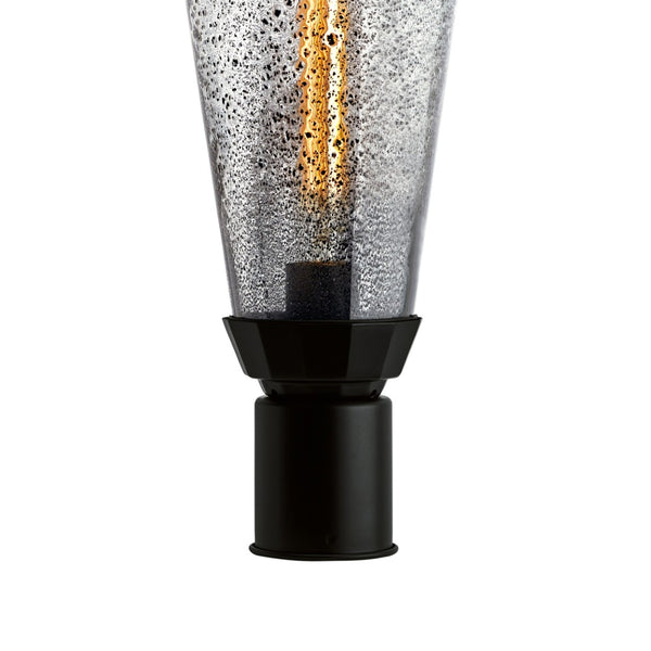 Atlas Lyrids 20'' Outdoor Post Light - Celestial Charm with Speckled Inclusion Glass & Matte Black Finish OL11268-BK