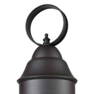 Atlas Onion 19'' High 1-Light Outdoor Post Light - Timeless Seeded Glass Design for Charming Illumination Oil Rubbed Bronze OL11272-BZ