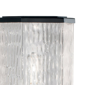 Atlas Polygon 12.75'' High 1-Light Outdoor Post Light - Sleek Matte Black Design for Modern Spaces OL11273-BK